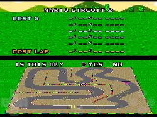 Screenshot Thumbnail / Media File 1 for Super Mario Kart (USA) [Hack by sYs85 v20090206] (Custom Tracks+New AI)